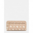 Silia Slg Medium Zip Biscotti Logo  GUESS