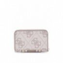 Erenia Slg Medium Zi Dark Taupe Logo  GUESS
