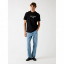 Cn Ss Embroidery Log Jet Black A996  GUESS