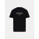 Cn Ss Embroidery Log Jet Black A996  GUESS