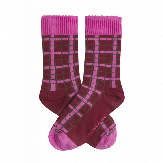 Calcetines JIMMY LION Evelina Kroon Red Pattern