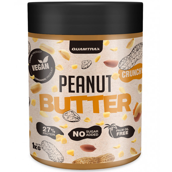 Crema de Cacahuete "crunchy" Quamtrax- 1KG  QUAMTRAX