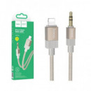 HOCO Cable Lightning a Jack 3.5MM/M UPA32A 1MTR Nylon Dorado