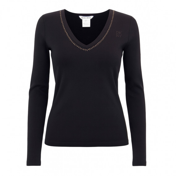 Camiseta  Rhinestone  DKNY