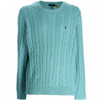 Polo RALPH LAUREN - Ls Driver Cn-long Sleeve-pullover - Deep Seafoam - 710775885511/DEEP Seafoam