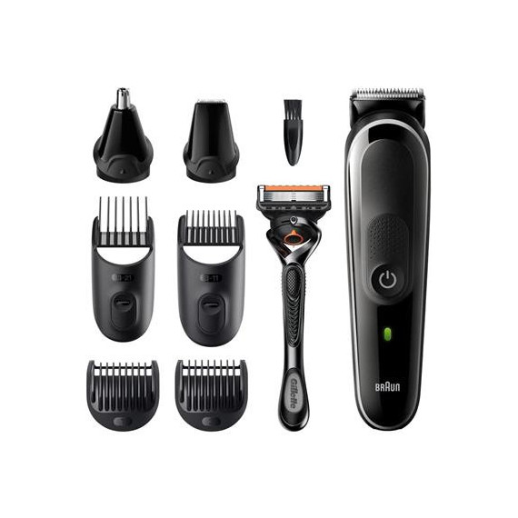 BRAUN Tafeitadora MGK5360 Trimmer 5 8 en 1 Barba,pelo Recargable Lavable