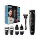 BRAUN Tafeitadora MGK5360 Trimmer 5 8 en 1 Barba,pelo Recargable Lavable