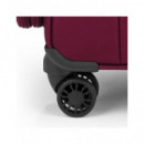 GABOL Maleta Viaje Mediana con 4 Ruedas Poliester Zambia Rojo 69X41X29,5/32 Cm