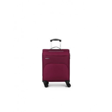 GABOL Trolley Maleta de Mano Pequeño con 4 Ruedas Poliester Zambia Burdeos 55X38X20 Cm