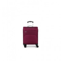 GABOL Trolley Maleta de Mano Pequeño con 4 Ruedas Poliester Zambia Burdeos 55X38X20 Cm