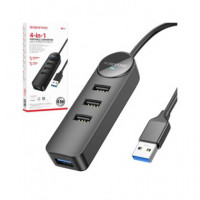 BOROFONE Hub USB a a 4XUSB a DH5 Negro