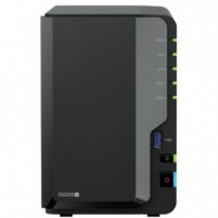 SYNOLOGY Nas 2 Bahias Diskstation DS225+ 3.5-2.5/ 2GB DDR4/ Formato Torre