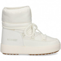 Botin Presky Acolchada Nylon Blanco  MOON BOOT