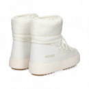 Botin Presky Acolchada Nylon Blanco  MOON BOOT