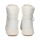 Botin Presky Acolchada Nylon Blanco  MOON BOOT
