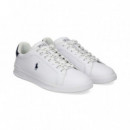 Talon Azul Deportivo Piel Blanco  POLO RALPH LAUREN