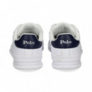 Talon Azul Deportivo Piel Blanco  POLO RALPH LAUREN