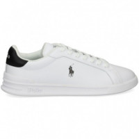 Talon Negro Deportivo Piel Blanco  POLO RALPH LAUREN