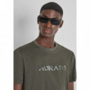 Camiseta Regular Fit en Jersey de Algodón con Estampado de Logo ANTONY MORATO