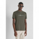 Camiseta Regular Fit en Jersey de Algodón con Estampado de Logo ANTONY MORATO