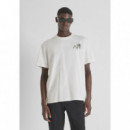 Camiseta Relaxed en Jersey de Algodón con Estampado Arts de ANTONY MORATO