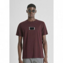 Camiseta Regular Fit de Punto de Algodón con Logotipo Estampado de ANTONY MORATO