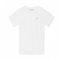 124603 Camisetas SILBON Hombre Minilogo Blanco