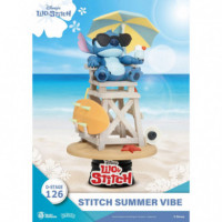 Diorama Figura Stitch Tiempo de Verano Disney 16CM  BEAST KINGDOM TOYS