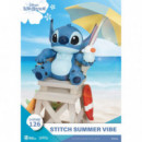 Diorama Figura Stitch Tiempo de Verano Disney 16CM  BEAST KINGDOM TOYS