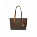 Md Ew Tz Tote Brn/acorn  MICHAEL KORS