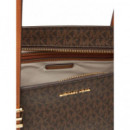 Md Ew Tz Tote Brn/acorn  MICHAEL KORS