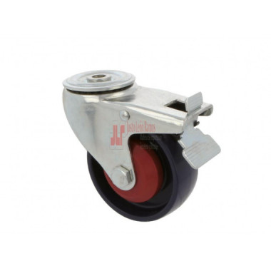 Rueda Con Aguj/freno 2554-100 Nylon Azul