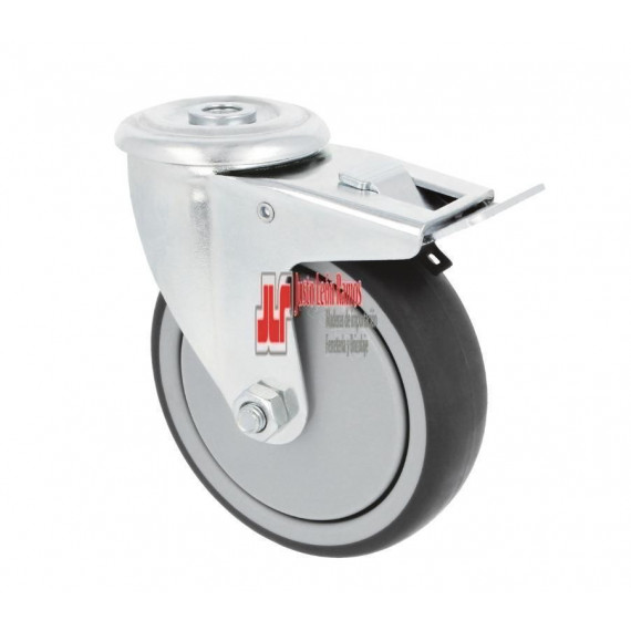 Rueda 2531-100 C/freno Goma Gris - Guanxe Atlantic Marketplace