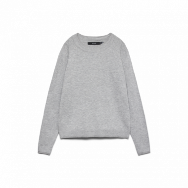 Jerséis y Sudaderas Jersey VERO MODA Happiness Gris Claro Melange Silver Lurex