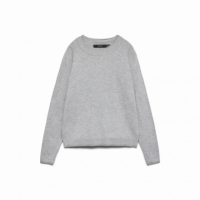 Jerséis y Sudaderas Jersey VERO MODA Happiness Gris Claro Melange Silver Lurex