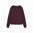 Jerséis y Sudaderas Jersey VERO MODA Happiness Winetasting Solid