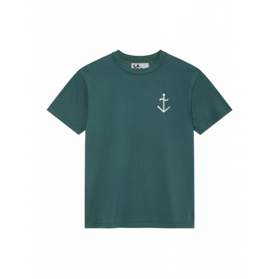 Camisetas Hombre Camiseta LA PAZ Dantas Dark Green Off White
