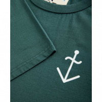 Camisetas Hombre Camiseta LA PAZ Dantas Dark Green Off White