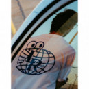 Camisetas Hombre Camiseta LAST RESORT AB Atlas Monogram White Reflex Blue