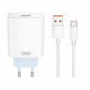 Cargador Rápido 120W para Xiaomi Tipo C Blanco XO