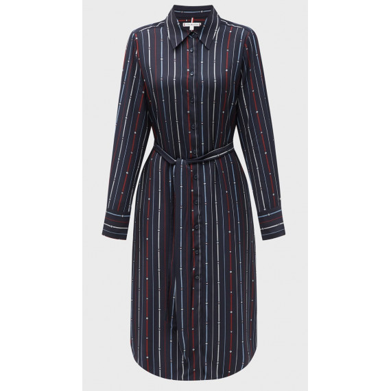 TOMMY HILFIGER - Foulard Knee Shirtdress - 03T - F|WW0WW42302/03T