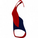 Cheeky One-piece Plunge Primary Red  TOMMY HILFIGER