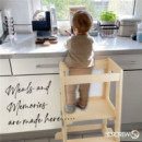 Prema 3 en 1 Torre Aprendizaje y Mesa Natural  MONTESSORI 509CREW