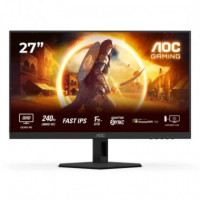 MONITOR GAMING AOC 27" IPS QHD 260HZ  ERGONOMICO MULTIMEDIA HDMI DISPLAYPORT BLACK