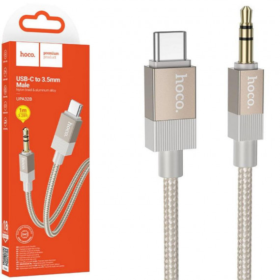 HOCO UPA32B Cable Usb-c a Jack 3.5MM Dorado