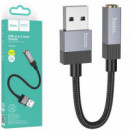 HOCO UPA32D Clever Adaptador Audio USB a Jack 3.5MM