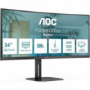 AOC CU34V5C/BK Monitor 34" Wqhd Curvo Usb-c