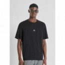 Camiseta Relaxed Fit en Jersey de Algodón con Mini Logo de ANTONY MORATO