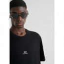 Camiseta Relaxed Fit en Jersey de Algodón con Mini Logo de ANTONY MORATO