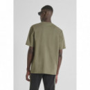 Camiseta Relaxed Fit en Jersey de Algodón con Mini Logo de ANTONY MORATO